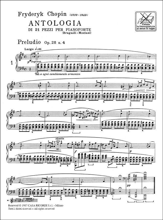 Antologia Di 21 Pezzi - Per Pianoforte - pro klavír